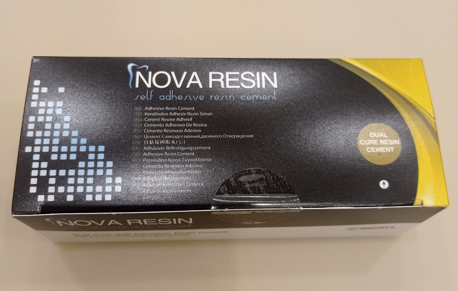 NOVA RESIN - Нова Ресин, самоадгезивный цемент двойного отверждения. 11гр. цвет WHITE OPAQUE